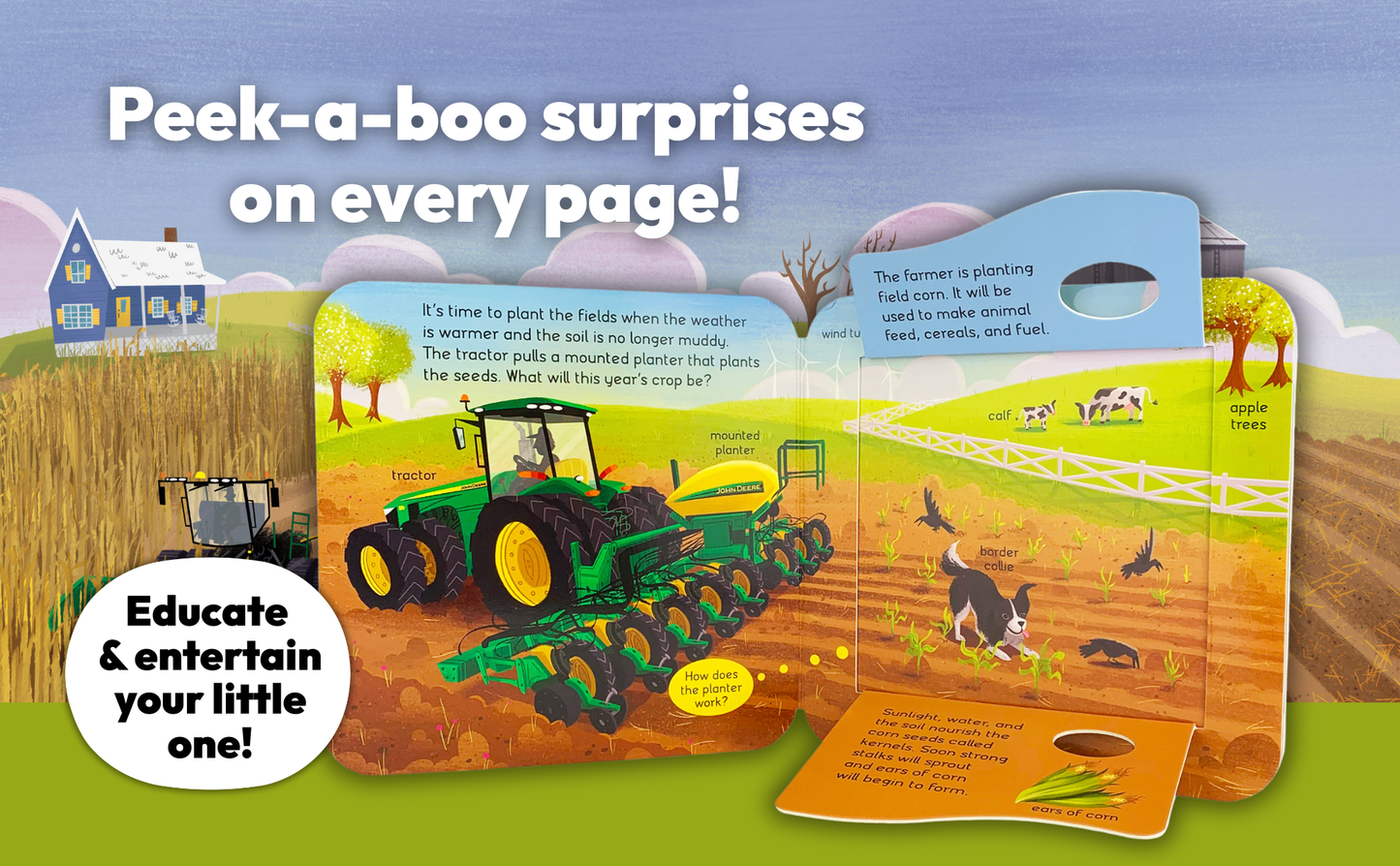 John Deere Dirt Lift a Flap Board Book