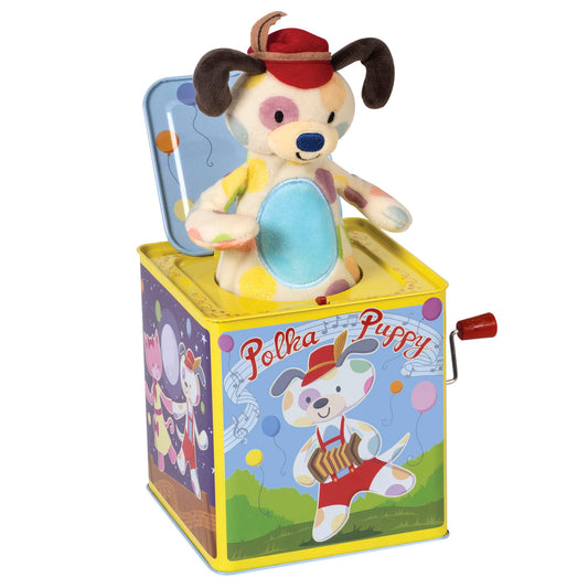 Polka Puppy Jack in Box