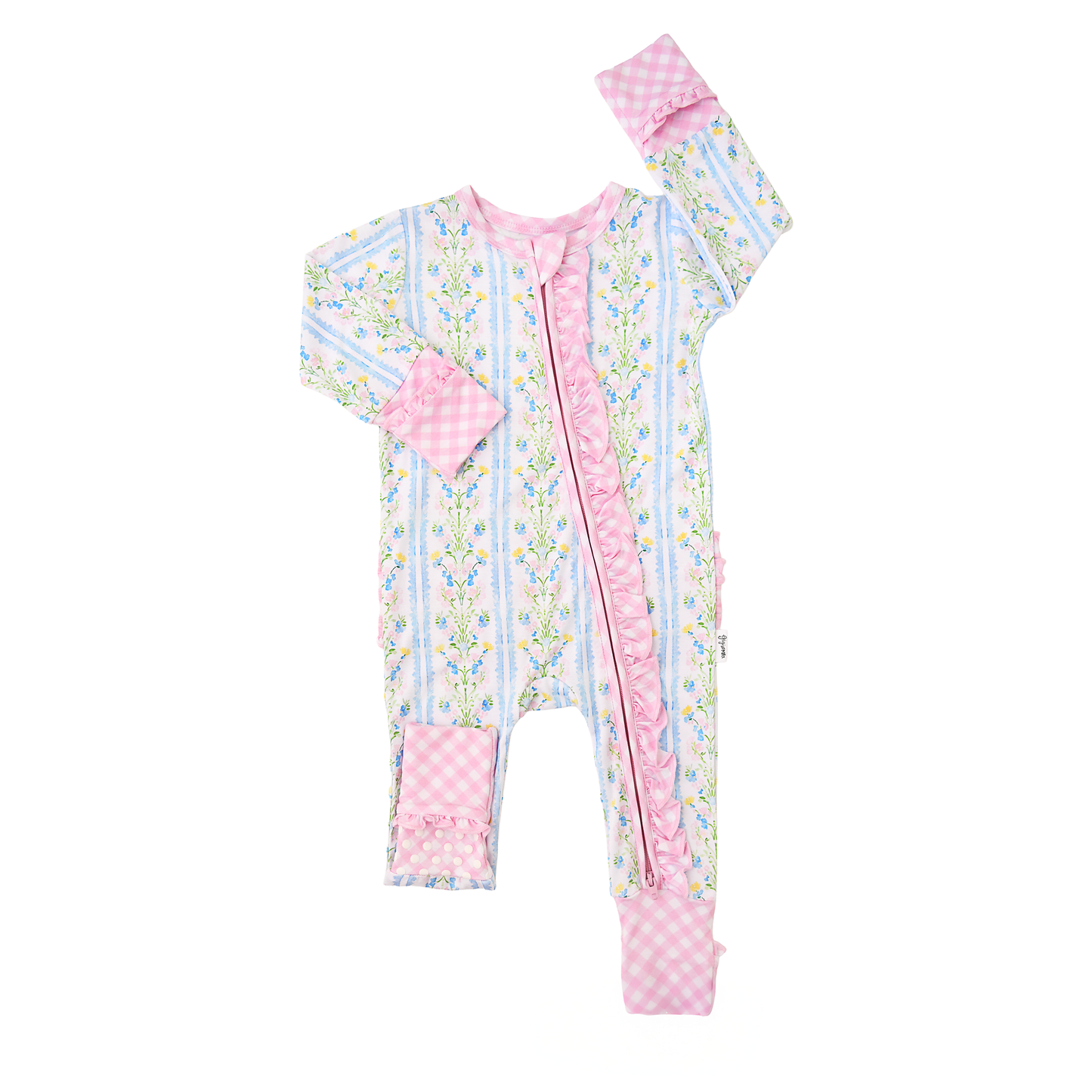 Gigi & Max Nora Ruffle Zippy Romper