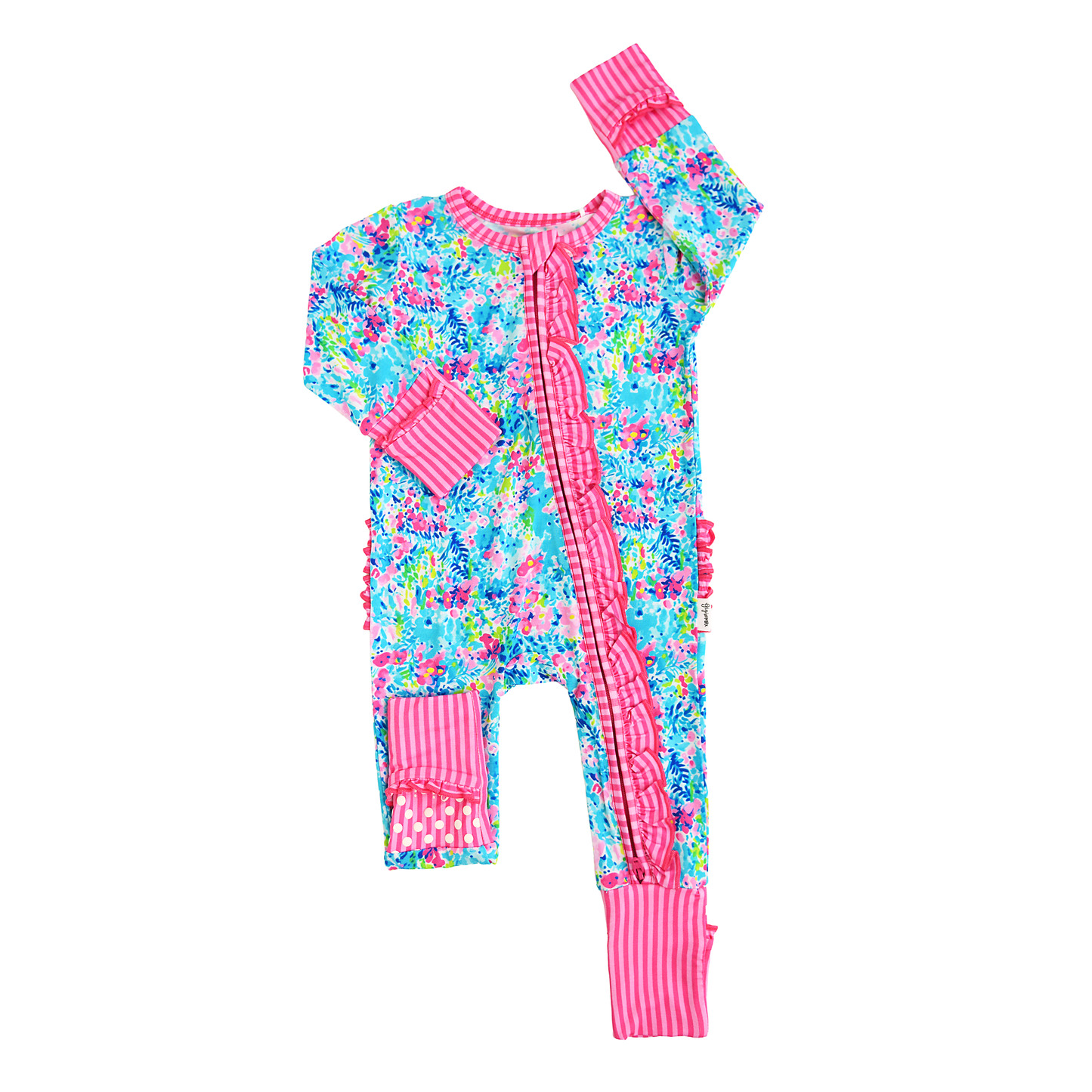 Gigi & Max Ella Ruffle Zippy Romper