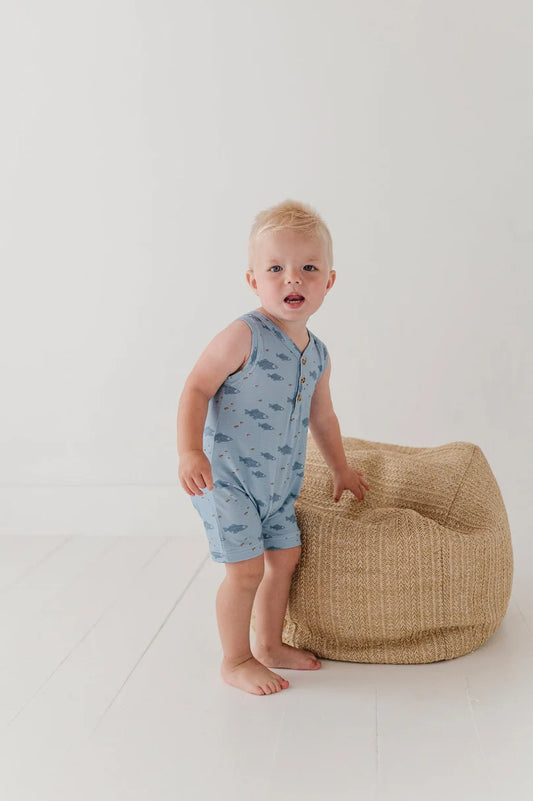 Babysprouts Fish Sleeveless Romper