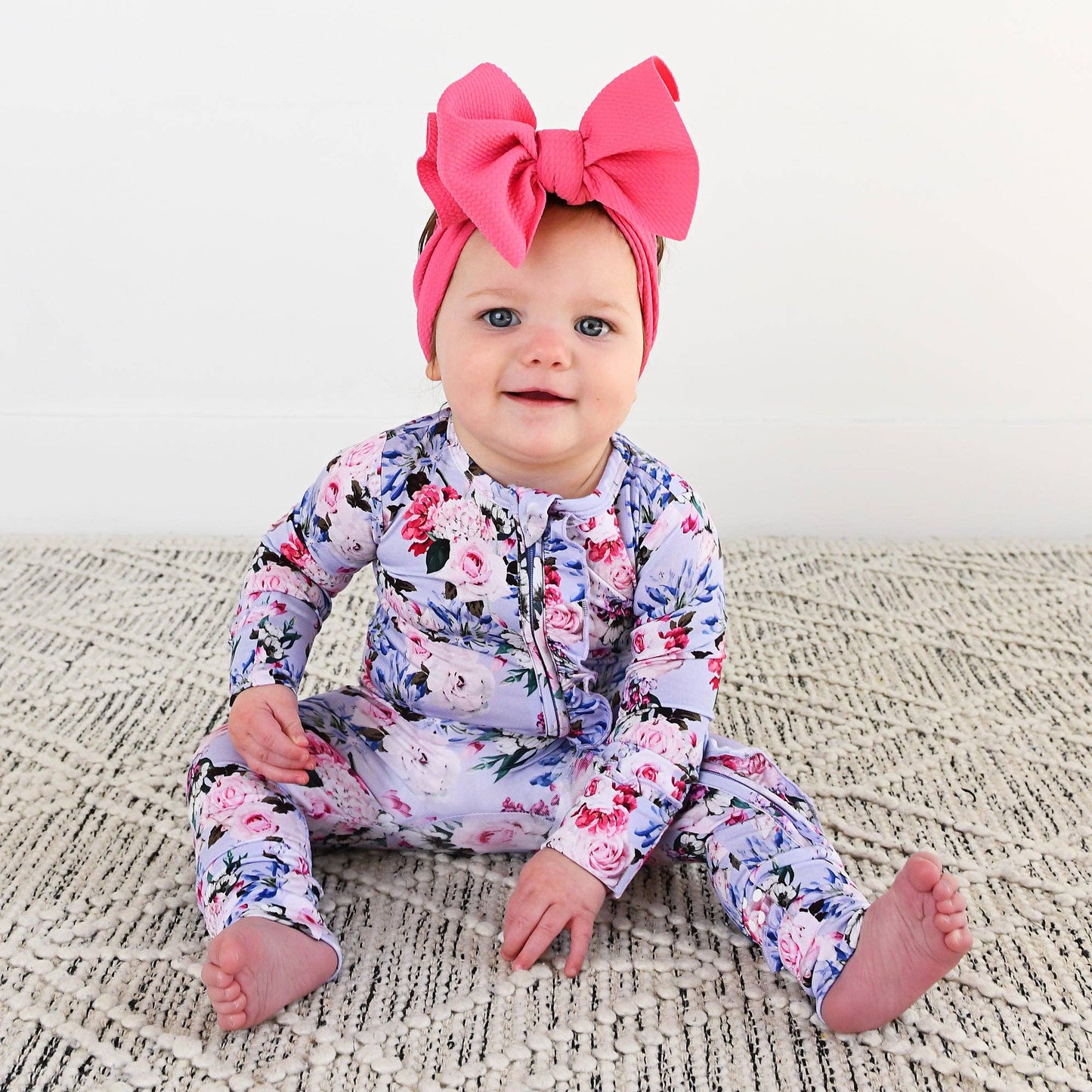 Emerson Floral Ruffle Zip Romper