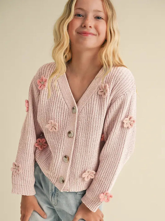 Crochet Flower Cardigan