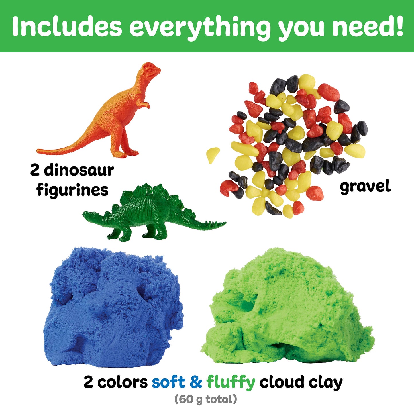 Dinosaur Cloud Clay Mini Play Jar
