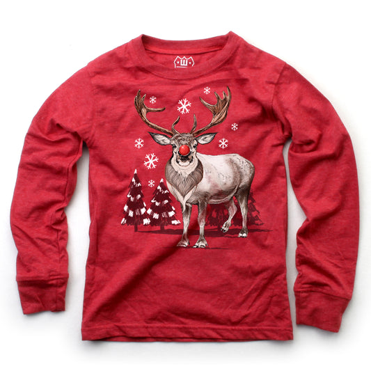 Wes & Willy Red Reindeer Shirt