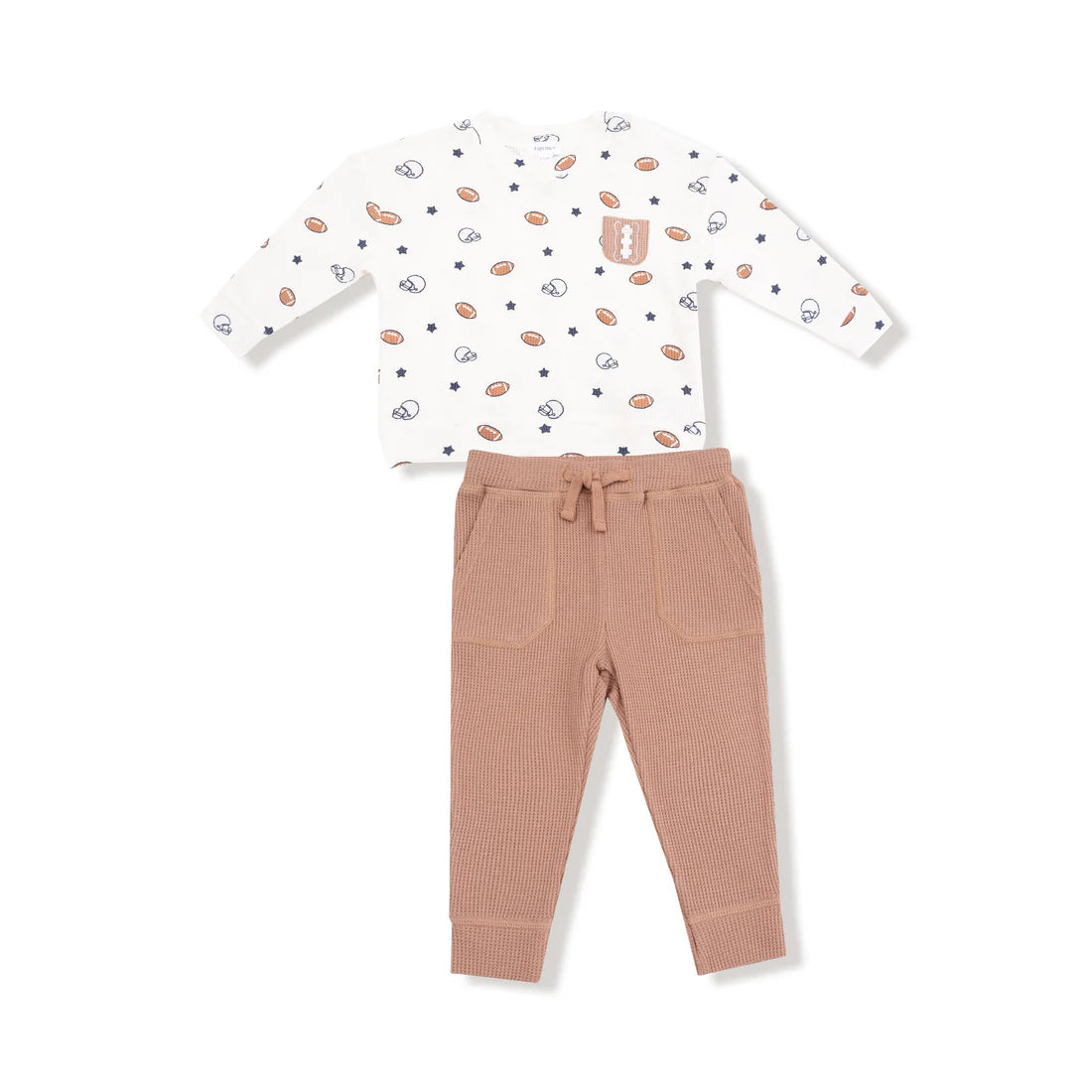 Angel Dear Footballs and Stars Jogger Set