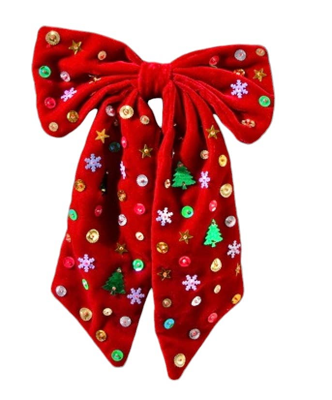 HoHoHo Velvet Long Bow