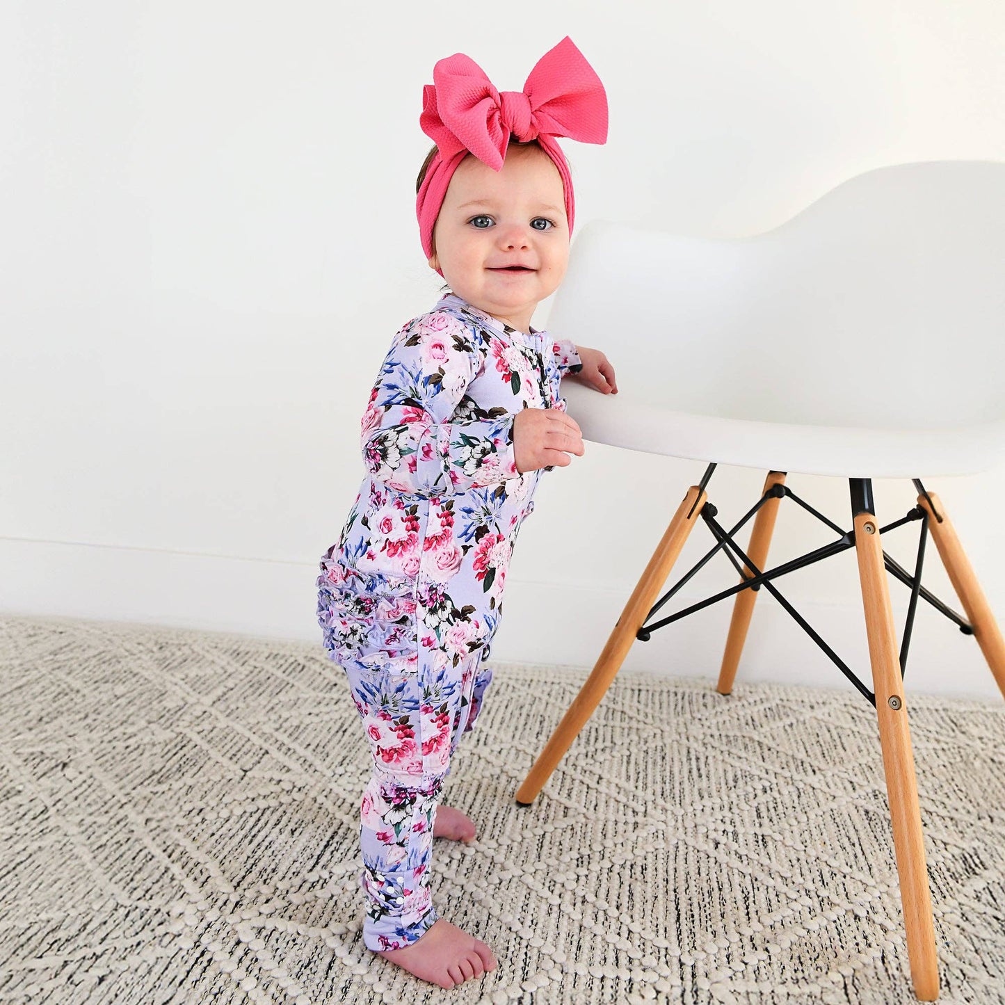 Emerson Floral Ruffle Zip Romper