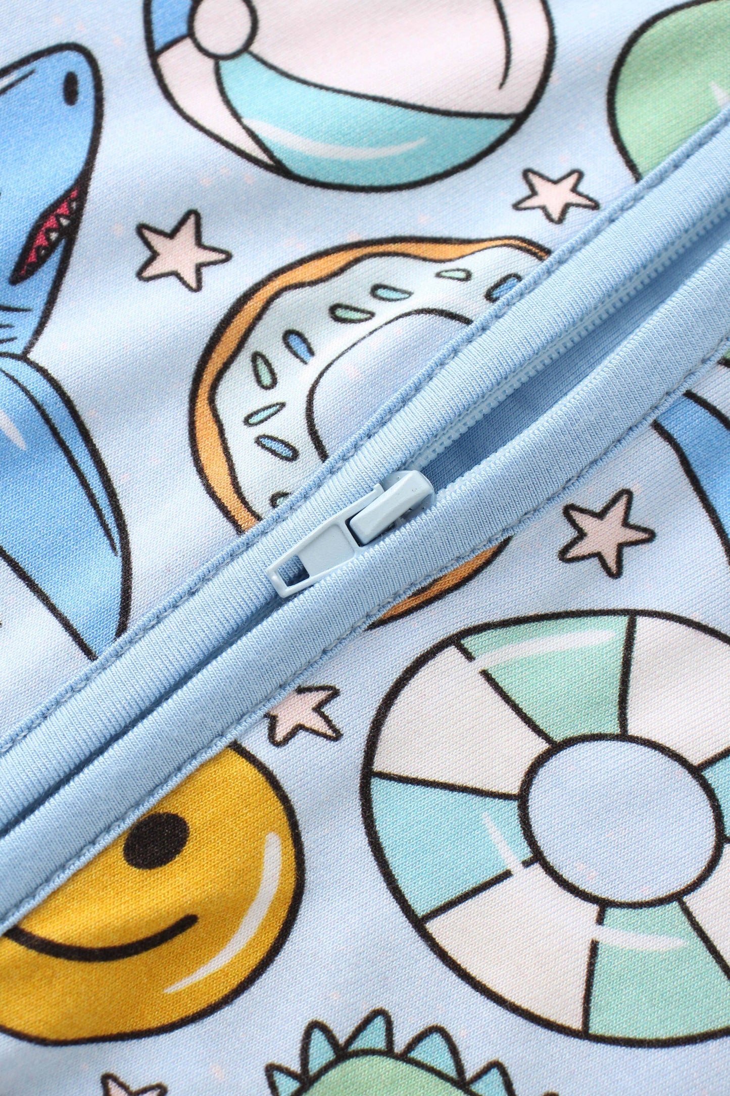 Smiley Shark Zippy Romper