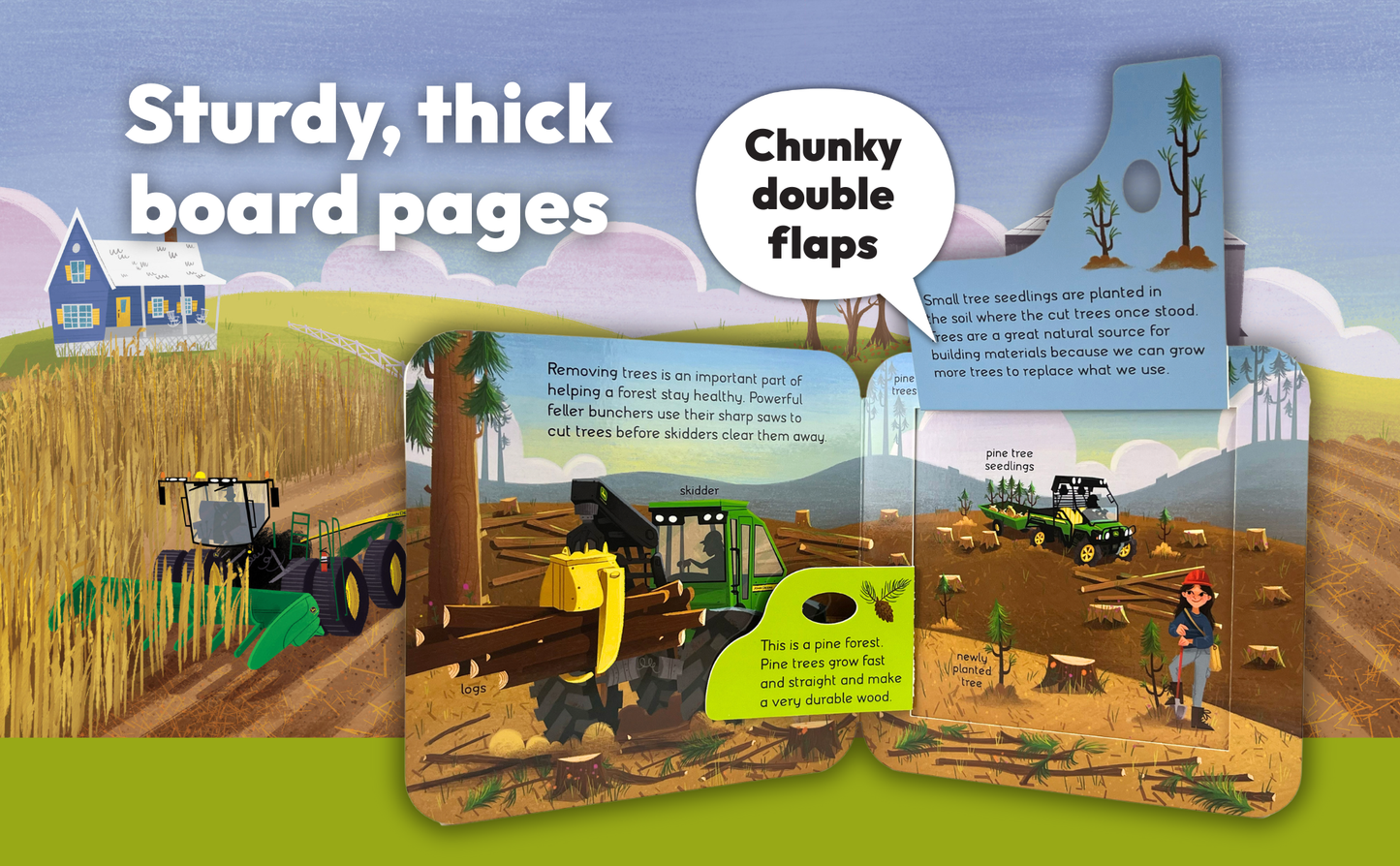 John Deere Dirt Lift a Flap Board Book