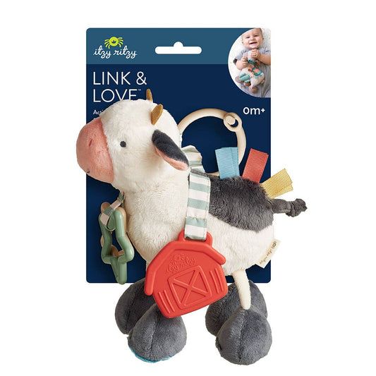 Cow Itzy Friends Link & Love Activity Plush