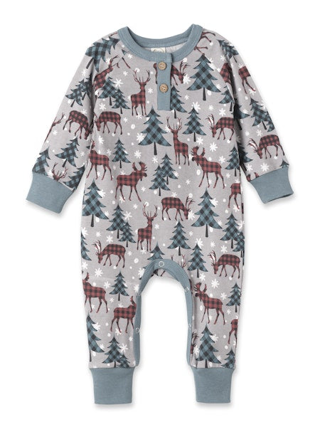 Tesa Babe Nordic Pines Henley Romper