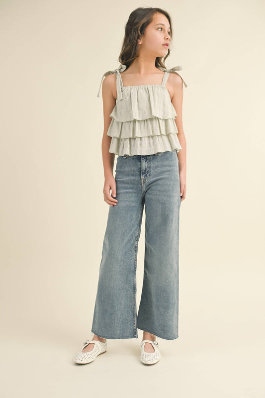 Wide Leg Denim Pant