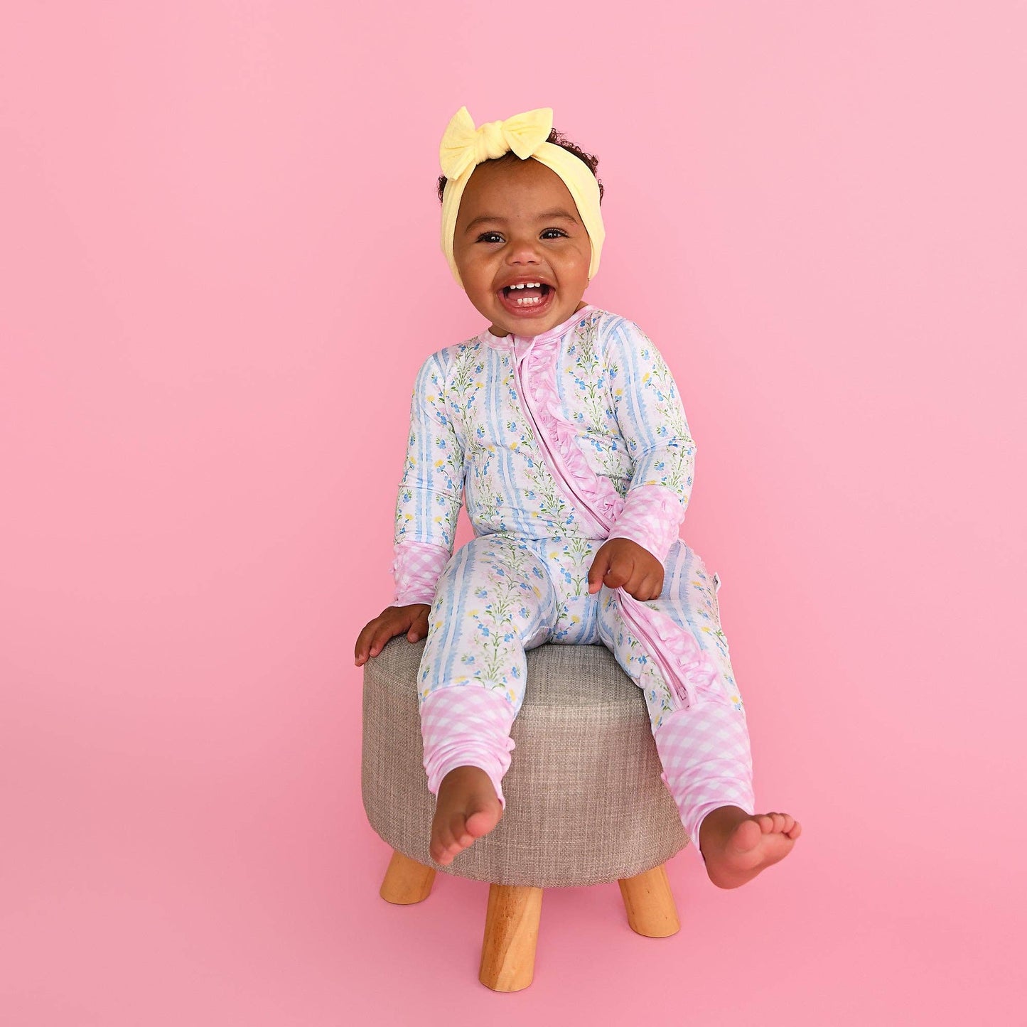 Gigi & Max Nora Ruffle Zippy Romper