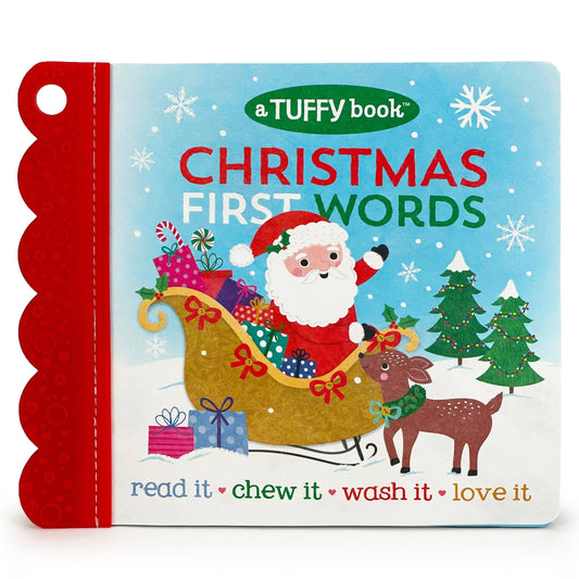 Christmas First Words Tuffy Teether Indestructible Book