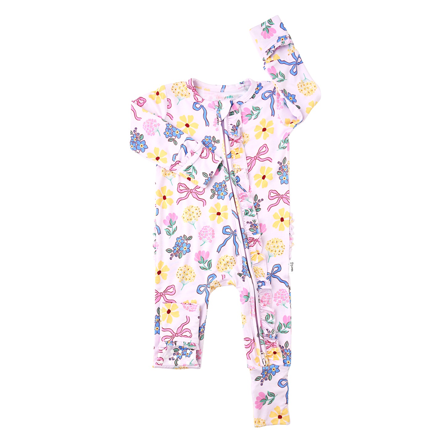 Gigi & Max Evie Ruffle Zippy Romper