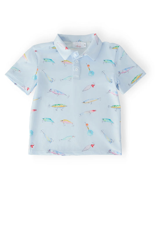 Mila & Rose Fish Hook Polo Shirt