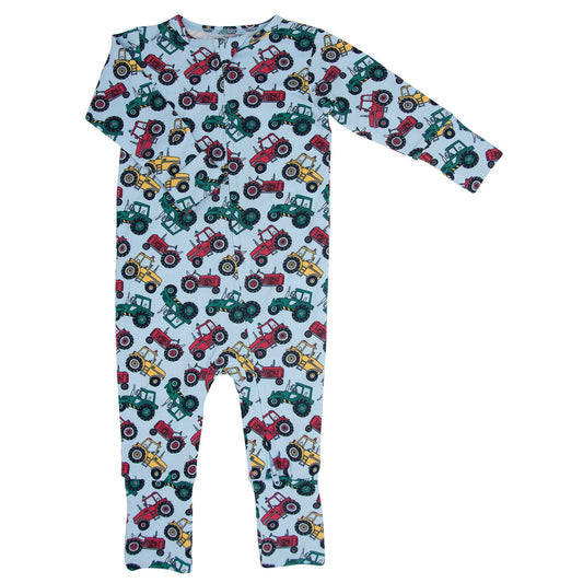 Sweet Bamboo Down On The Farm Zipper Romper