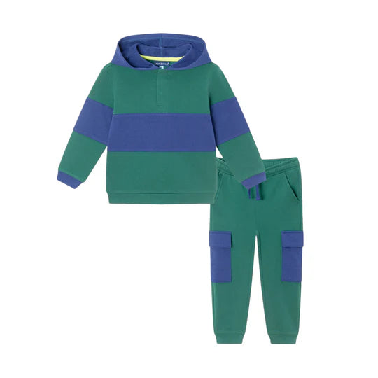 Andy & Evan Colorblock Hooded Tracksuit