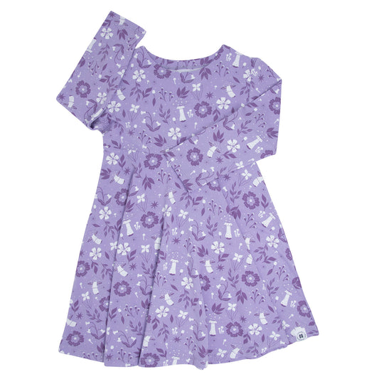 Sweet Bamboo Meadow Swirly Girl Dress