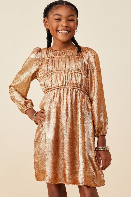 Hayden Gold Metallic Dress