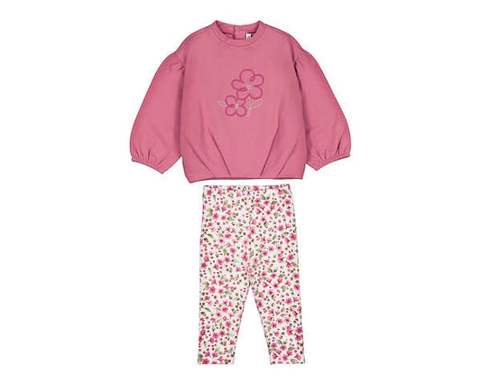 Mayoral Cranberry Top & Floral Legging