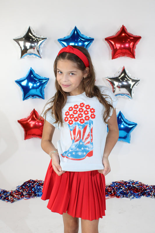 Americana Cowgirl Boot Tee