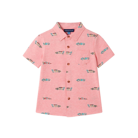 Andy & Evan Coral Racecar Polo