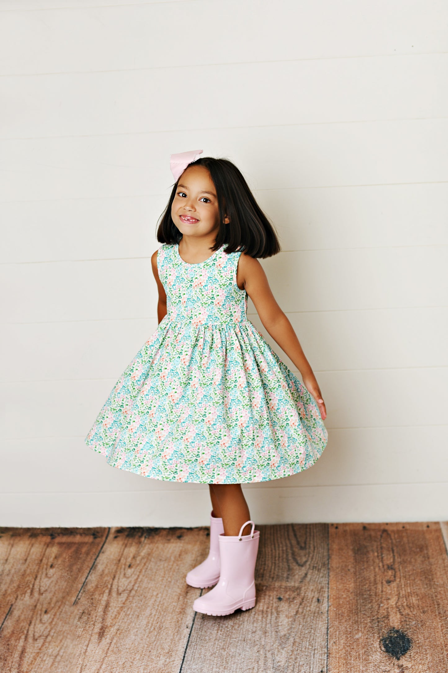 Swoon Baby Sea Breeze Prim Floral Dress