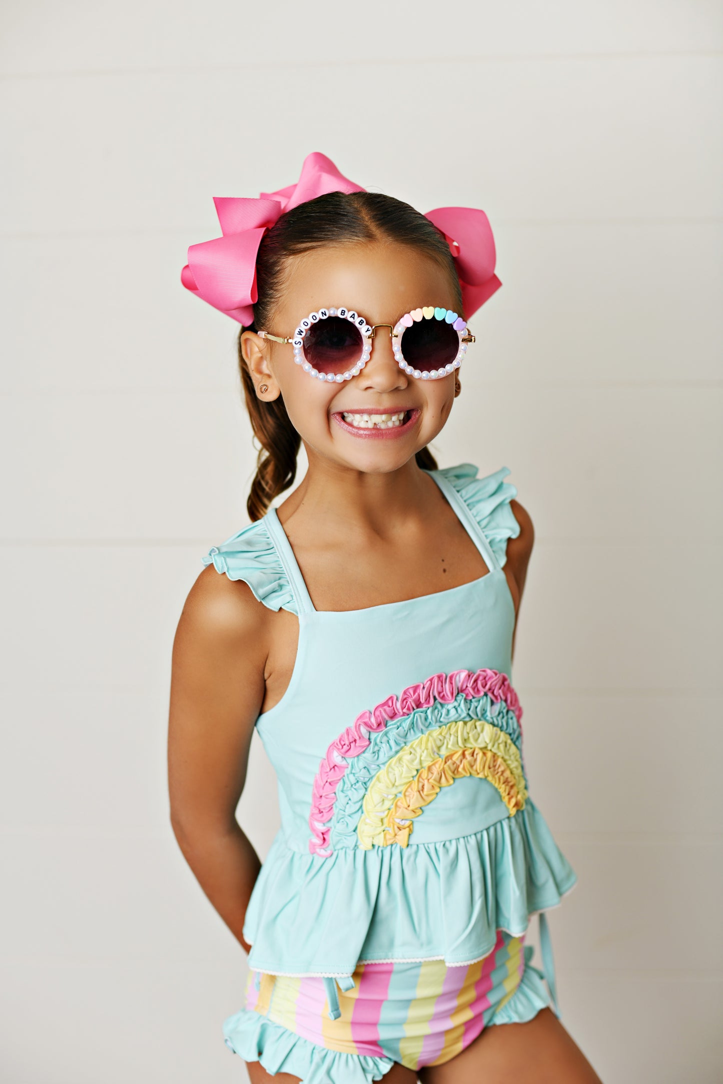 Swoon Baby Rainbow Stripe Tankini