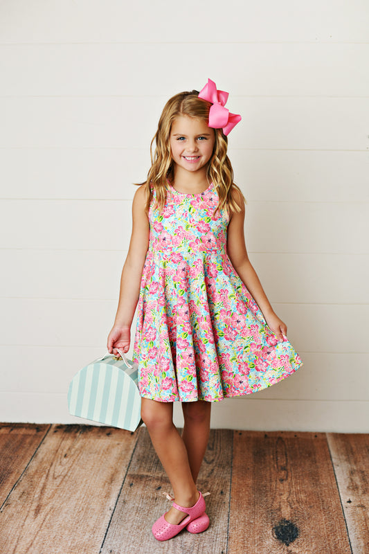 Swoon Baby Hawaiian Bloom Flair Dress