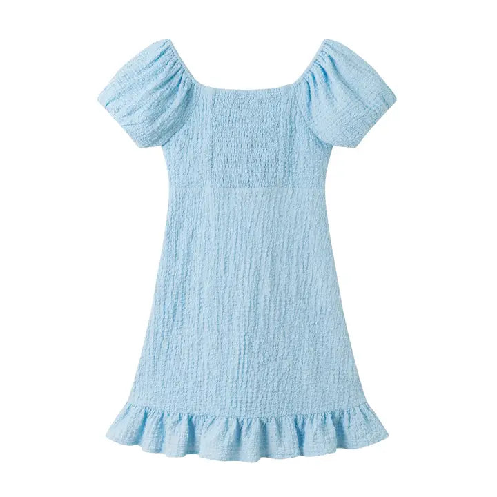 Andy & Evan Blue Twist Front Dress