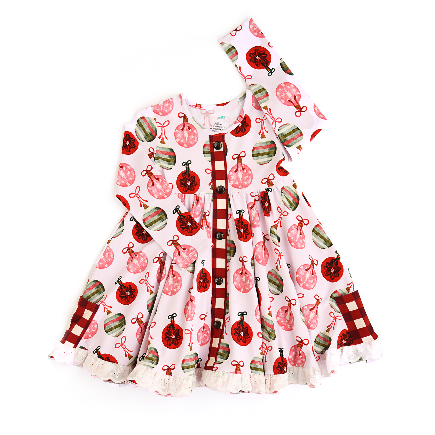 Gigi & Max Kit Ornaments Button Dress