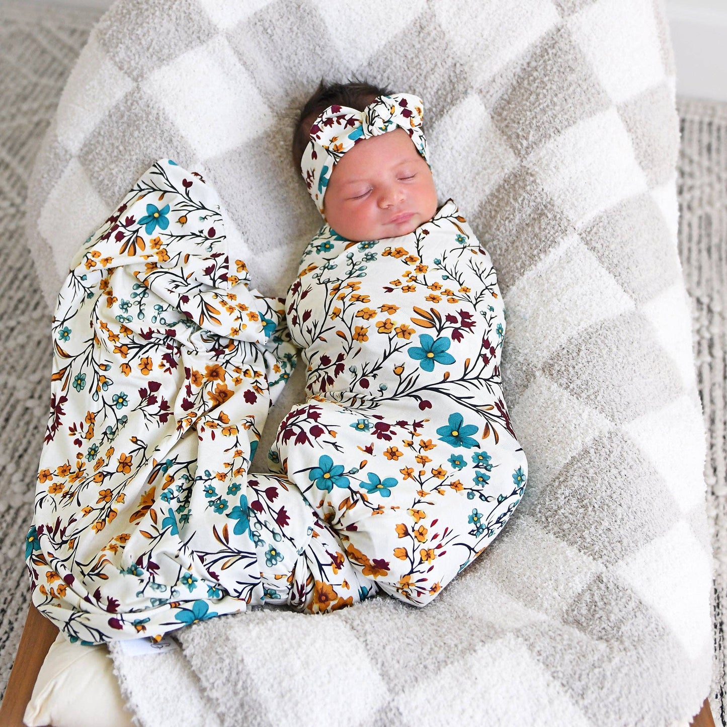 Maren Floral Swaddle