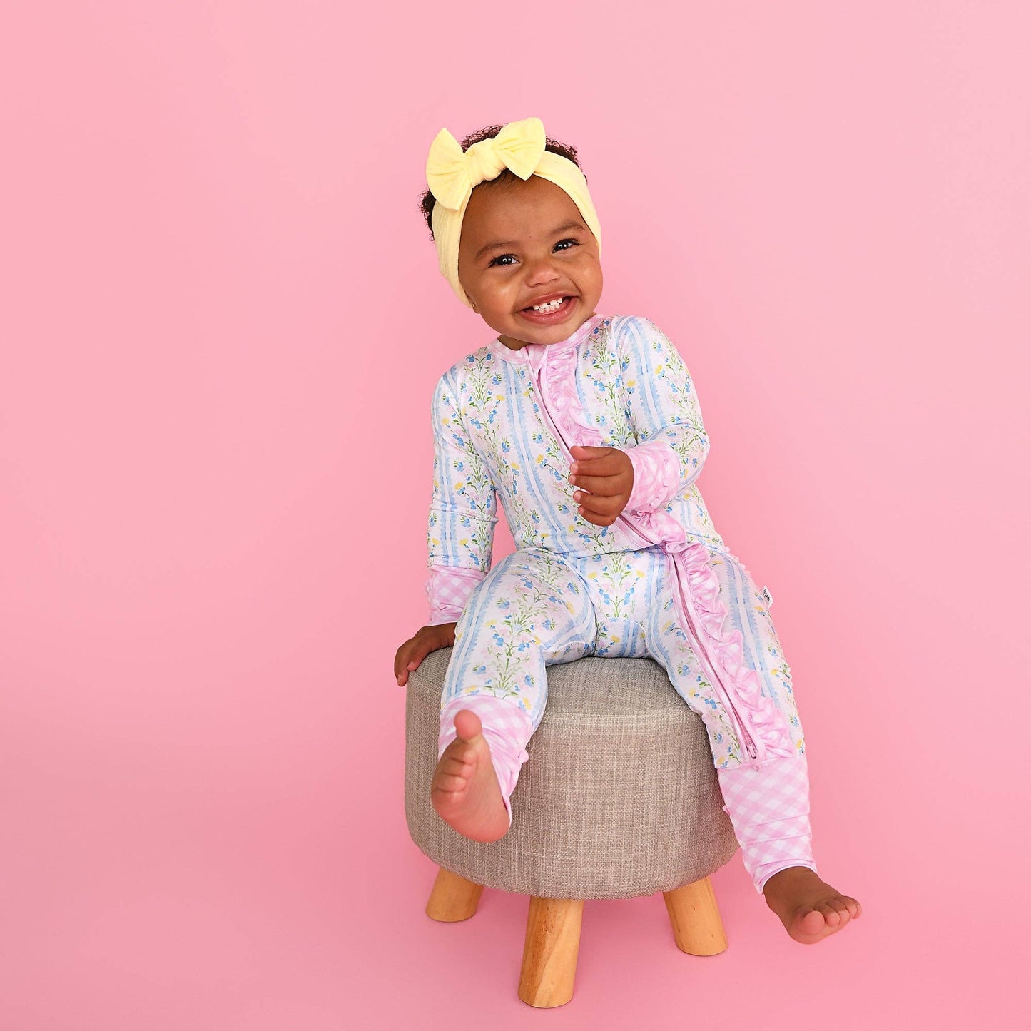 Gigi & Max Nora Ruffle Zippy Romper