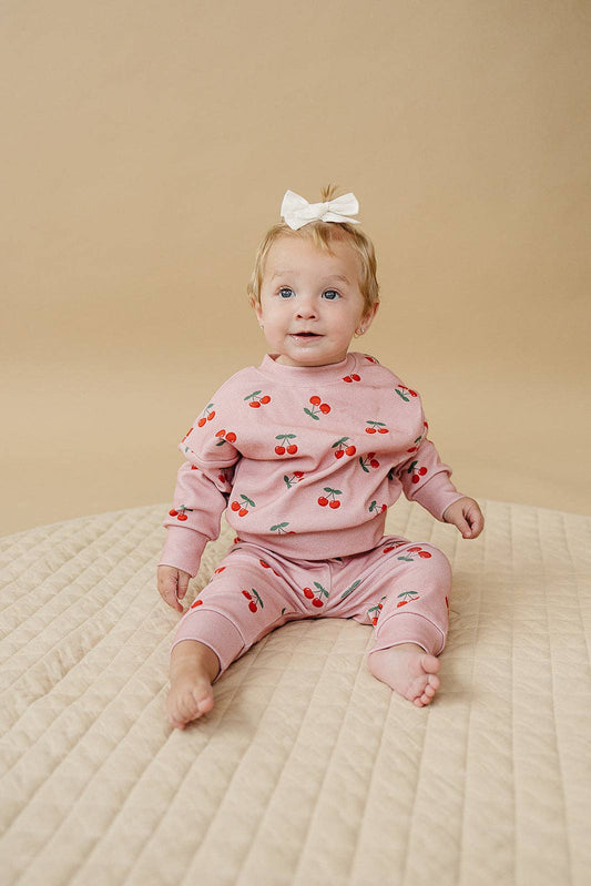 Blush & Cherry Jogger Set