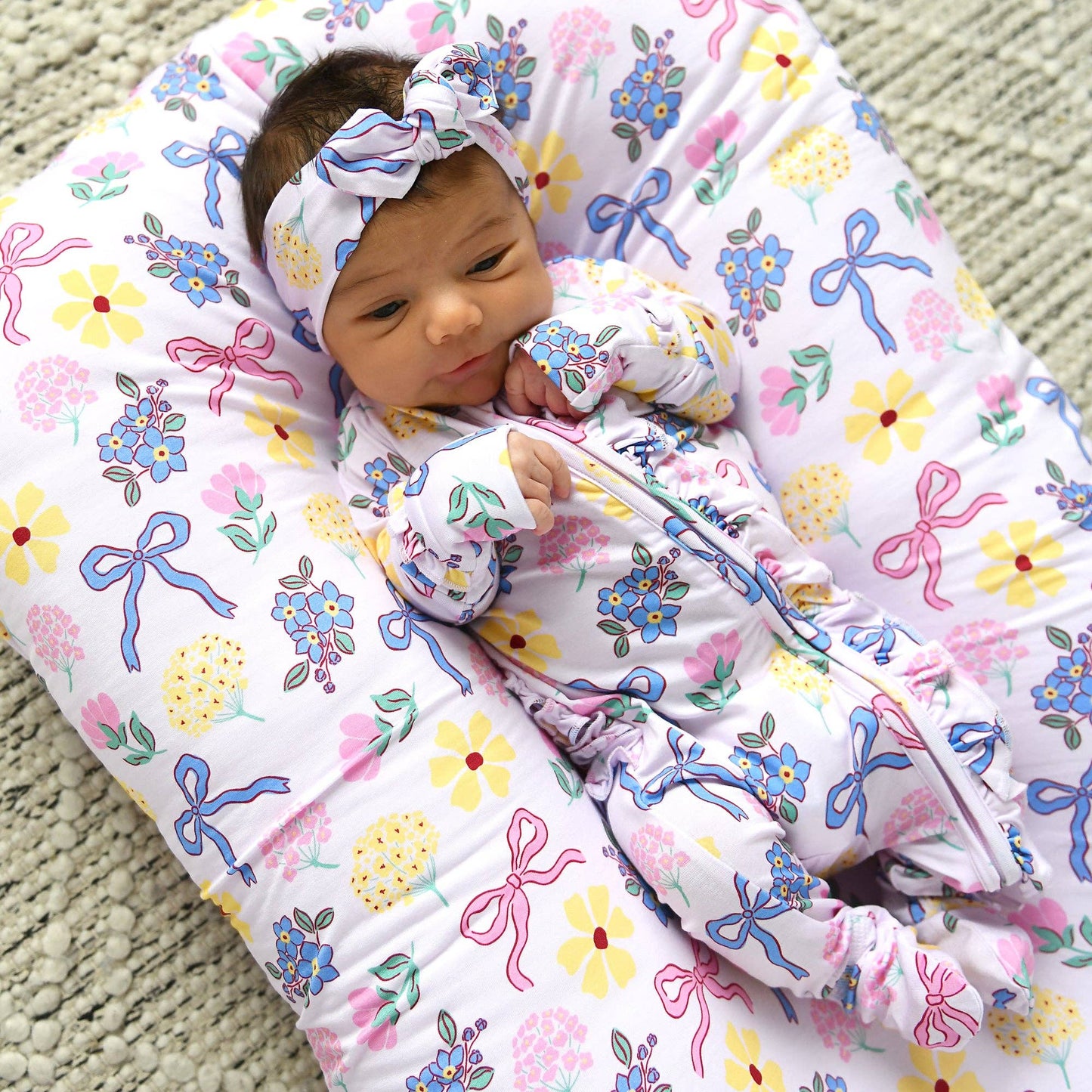 Gigi & Max Evie Ruffle Zippy Romper