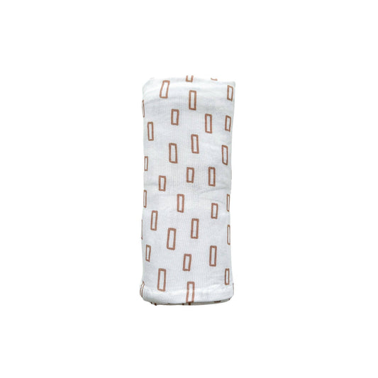 Neutral Rectangle Bamboo Stretch Swaddle