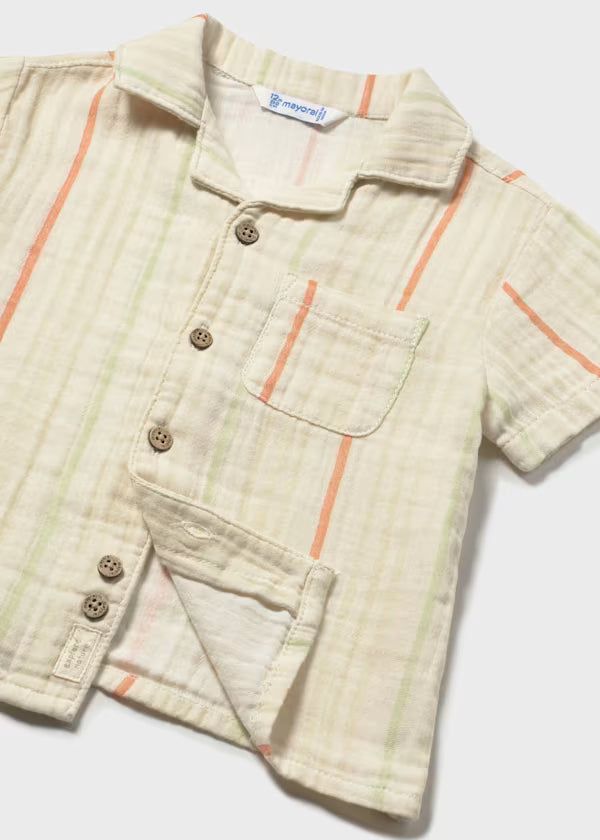 Mayoral Clay Bambula Shirt & Short Set