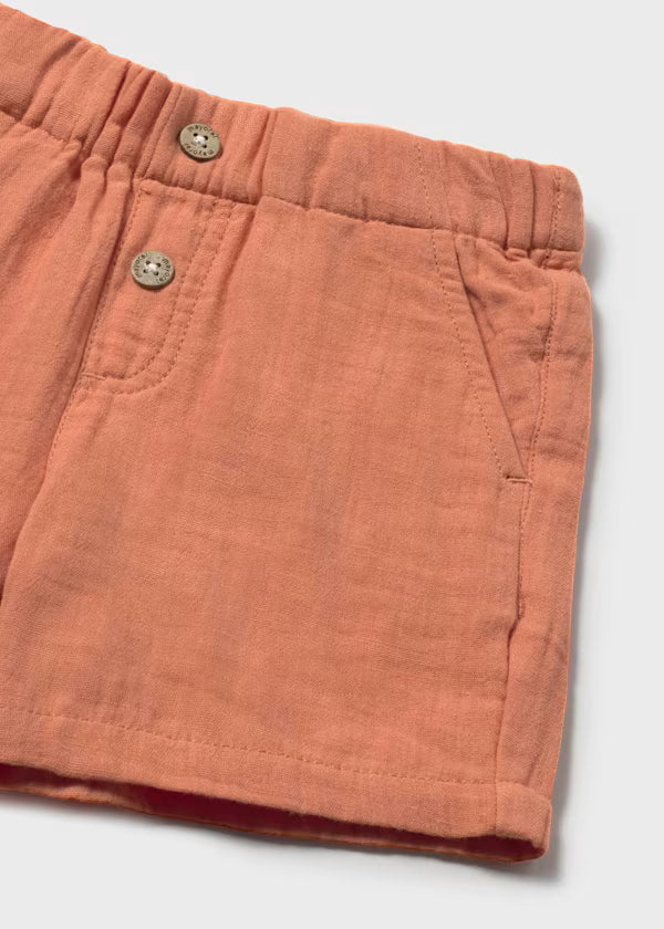 Mayoral Clay Bambula Shirt & Short Set
