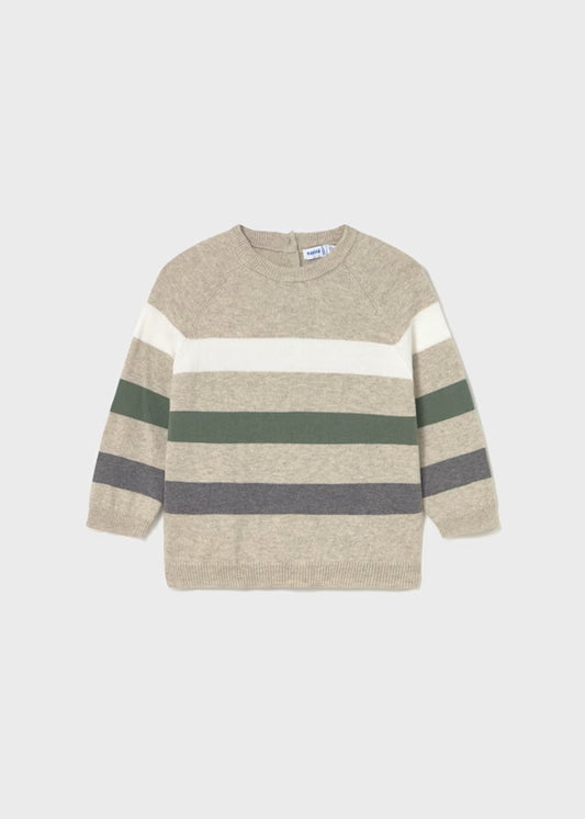 Mayoral Chai Heather Colorblock Sweater