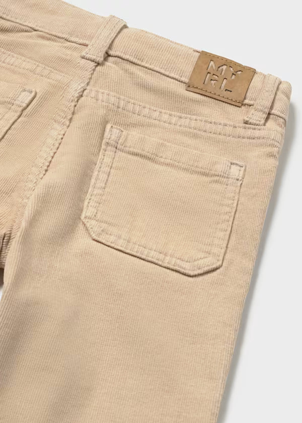 Mayoral Light Khaki Corduroy Pant