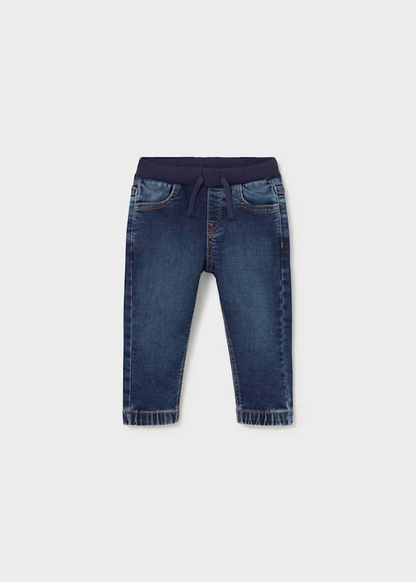 Mayoral Dark Denim Jogger Pant