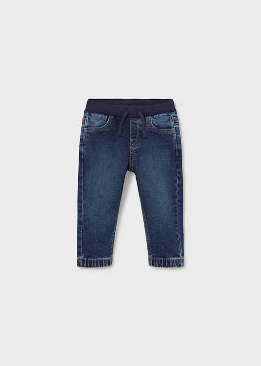 Mayoral Dark Denim Jogger Pant