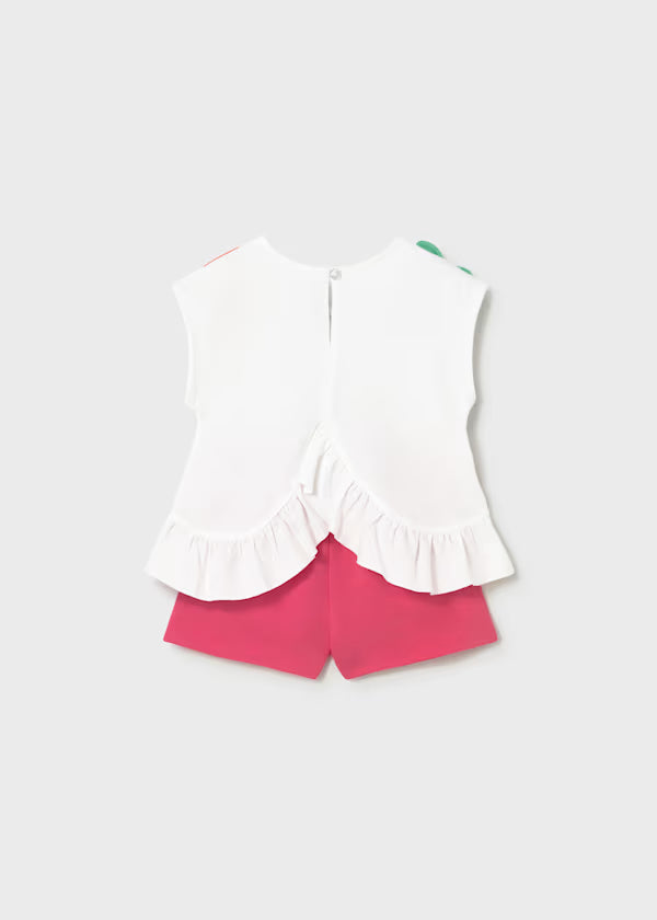 Mayoral Magenta Knit Fruit Set
