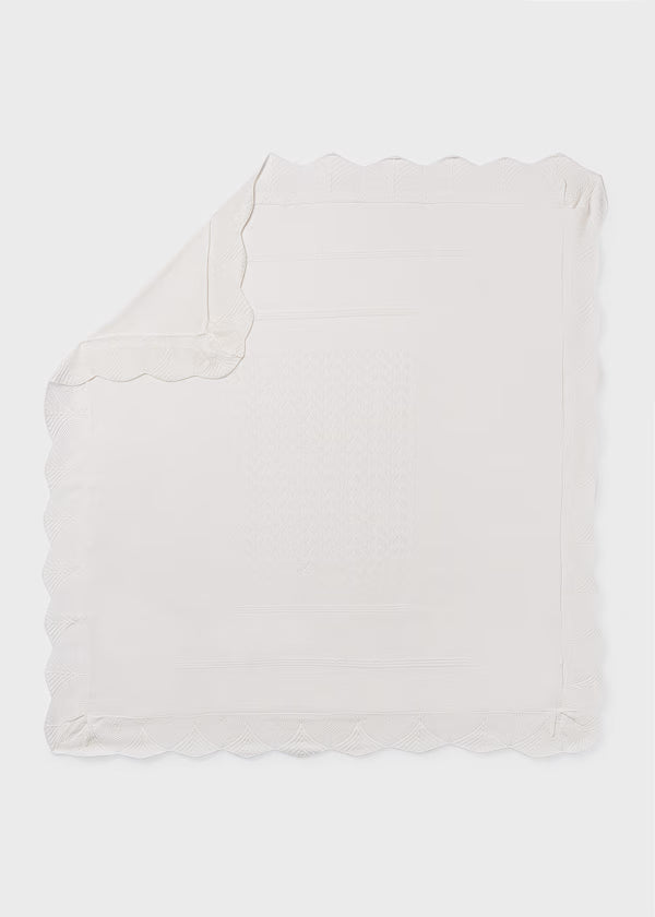 Mayoral Ivory Knit Blanket