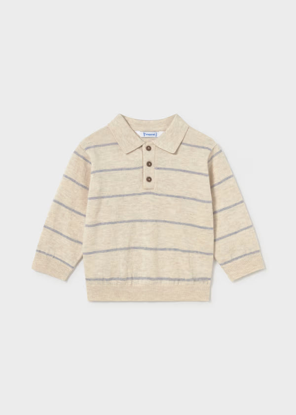 Mayoral Stone Stripe Sweater