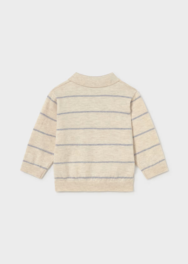 Mayoral Stone Stripe Sweater
