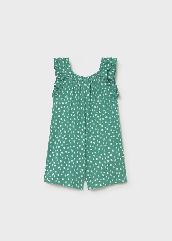 Mayoral Emerald Polka Dot Romper