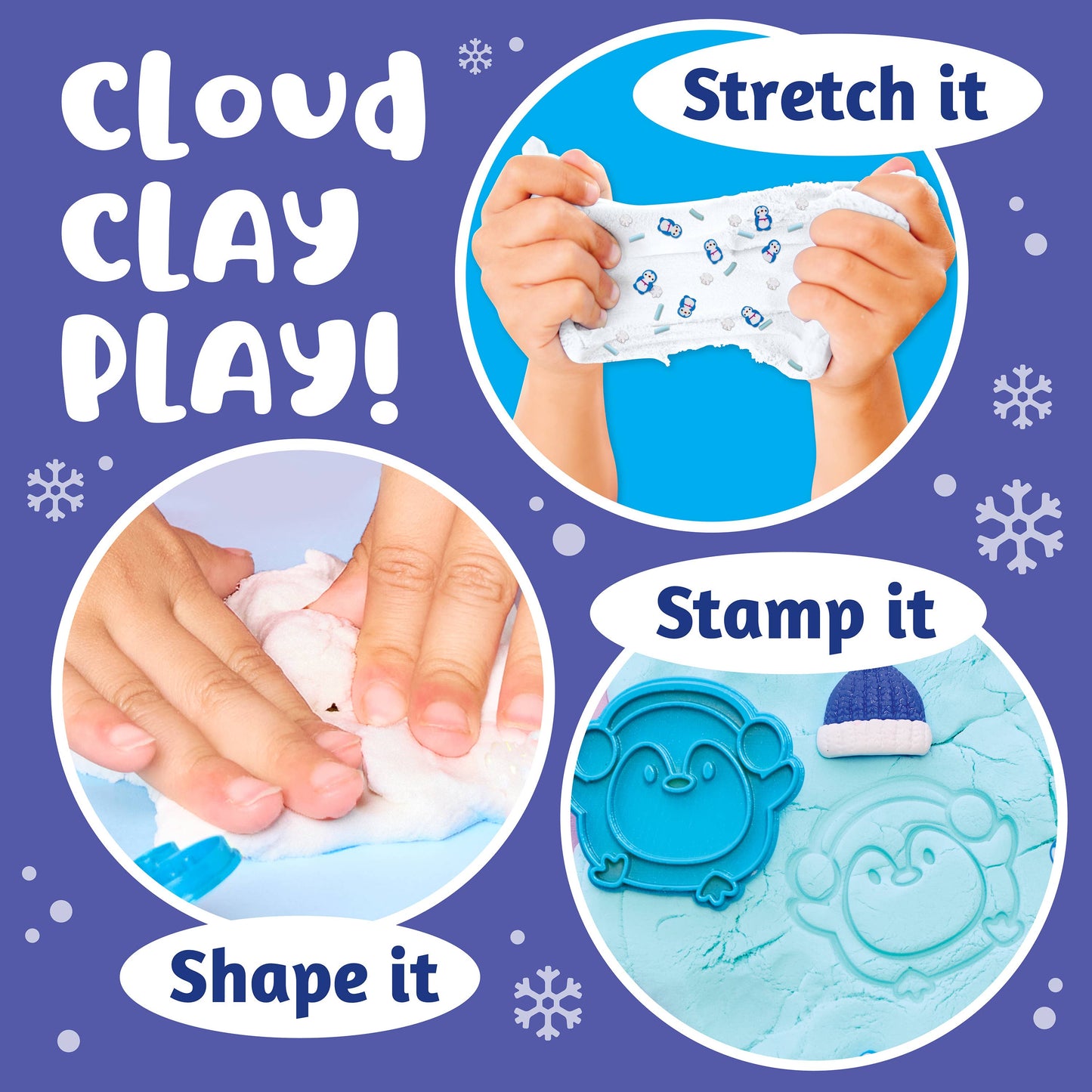 Snowman Cloud Clay Sensory Play Kit